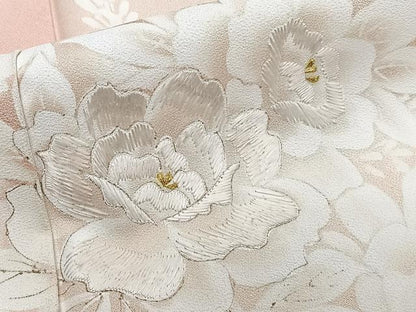 平和屋着物■訪問着　刺繍　飾花文　暈し染め　金糸　三越扱い　正絹　逸品　CABG7032xi