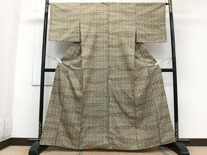 平和屋着物■本場染大島紬 吉祥花文 正絹 逸品 CABG7034xi