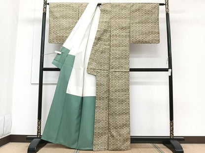 平和屋着物■本場染大島紬 吉祥花文 正絹 逸品 CABG7034xi