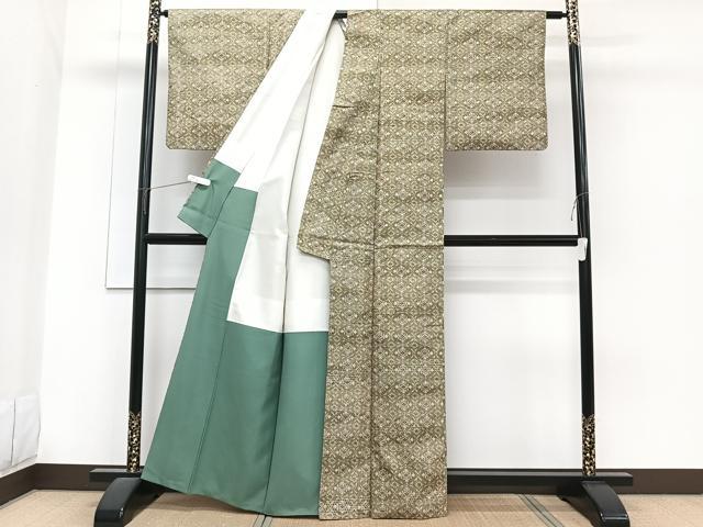 平和屋着物■本場染大島紬 吉祥花文 正絹 逸品 CABG7034xi