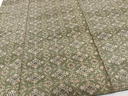 平和屋着物■本場染大島紬 吉祥花文 正絹 逸品 CABG7034xi