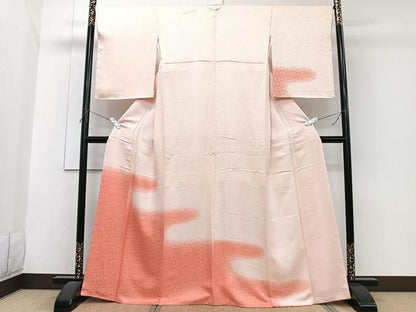平和屋着物■訪問着　絵霞花文　暈し染め　正絹　逸品　未使用　CABG7043xi