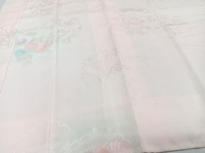 平和屋着物■長襦袢　袷　雪輪花地紋　暈し染め　正絹　逸品　CABG7045xi
