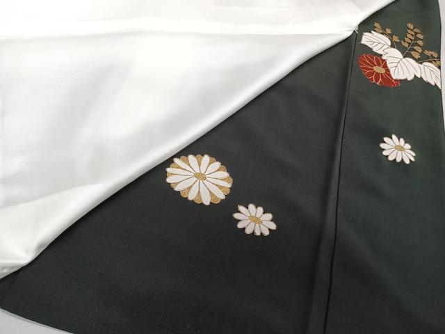平和屋着物■豪華黒留袖　御所車枝松文　金彩　正絹　逸品　CABG7051xi