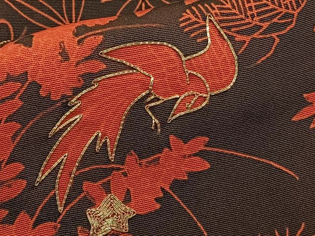 平和屋着物■豪華黒留袖　駒刺繍　飛鳥風景文　正絹　逸品　CABG7052xi