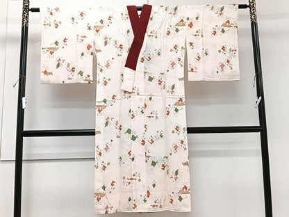 平和屋着物■長襦袢　無双仕立て　唐子　暈し染め　正絹　逸品　CABG7053xi