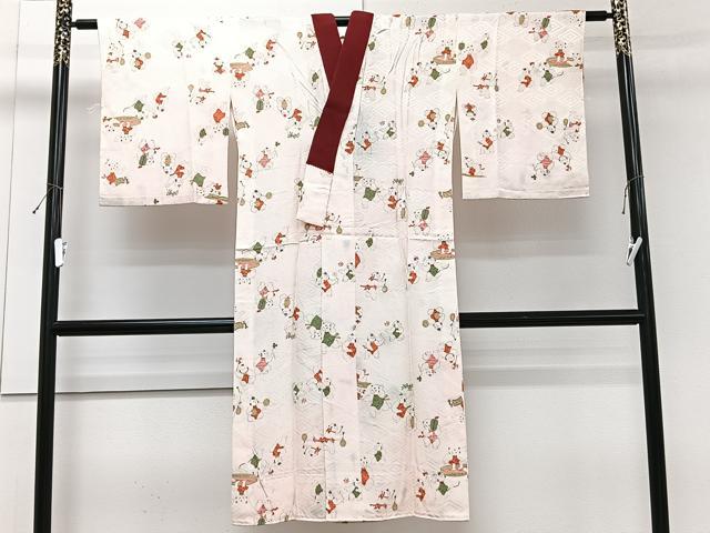 平和屋着物■長襦袢　無双仕立て　唐子　暈し染め　正絹　逸品　CABG7053xi