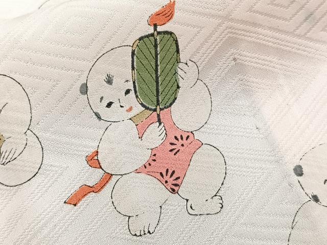 平和屋着物■長襦袢　無双仕立て　唐子　暈し染め　正絹　逸品　CABG7053xi