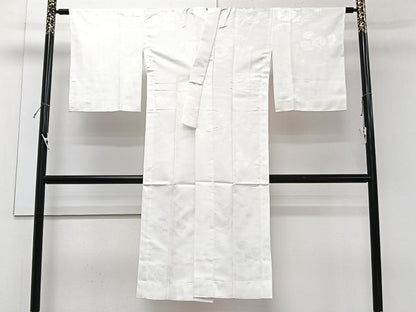 平和屋着物■長襦袢　無双仕立て　草花地紋　洗える着物　CABG7058xi