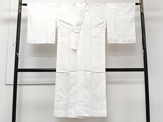 平和屋着物■長襦袢　無双仕立て　草花地紋　洗える着物　CABG7058xi