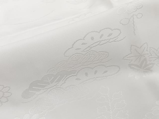 平和屋着物■長襦袢　無双仕立て　草花地紋　洗える着物　CABG7058xi