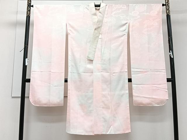 平和屋着物■振袖用長襦袢　無双仕立て　草花文　暈し染め　洗える着物　CABG7062xi