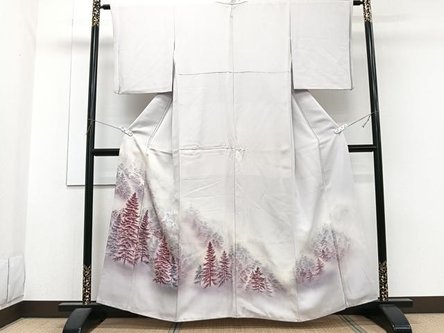 平和屋着物■豪華色留袖　遠山樹林文　暈し染め　正絹　逸品　CABG7066xi
