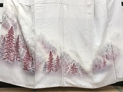 平和屋着物■豪華色留袖　遠山樹林文　暈し染め　正絹　逸品　CABG7066xi