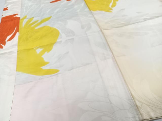 平和屋着物■振袖用長襦袢　無双仕立て　乱菊地紋　正絹　逸品　CABG7072xi