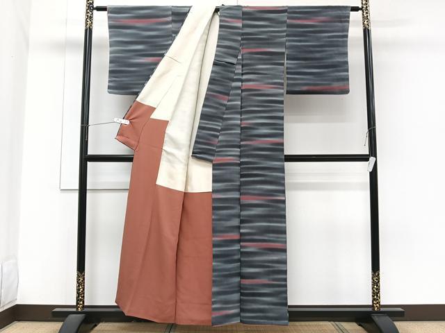 平和屋着物■上質な小紋　霞文　暈し染め　正絹　逸品　CABG7073xi