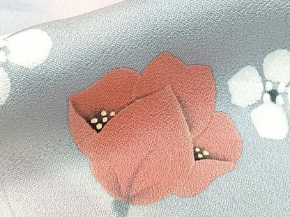 平和屋着物■訪問着　手描き　草花文　暈し染め　西武扱い　正絹　逸品　CABG7074xi