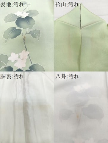 平和屋着物■訪問着　刺繍　枝草花文　暈し染め　正絹　逸品　CABG7077xi