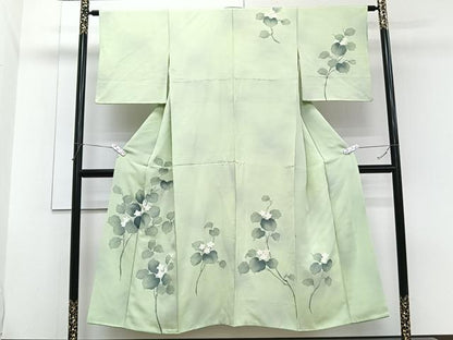 平和屋着物■訪問着　刺繍　枝草花文　暈し染め　正絹　逸品　CABG7077xi
