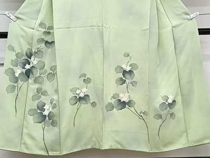 平和屋着物■訪問着　刺繍　枝草花文　暈し染め　正絹　逸品　CABG7077xi