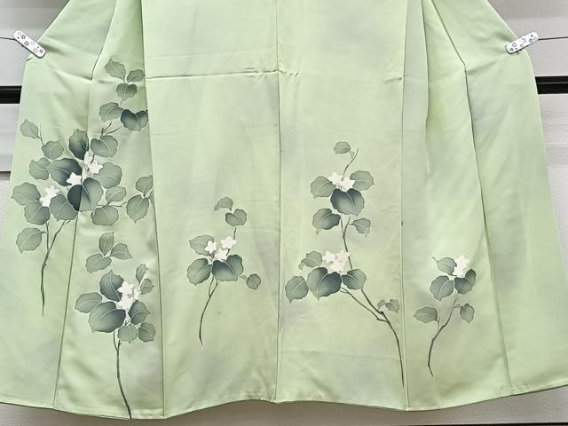 平和屋着物■訪問着　刺繍　枝草花文　暈し染め　正絹　逸品　CABG7077xi