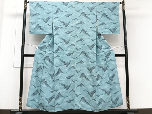 平和屋着物■上質な小紋　遠山樹林文　正絹　逸品　CABG7086xi