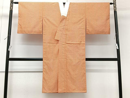 平和屋着物■長襦袢　無双仕立て　麻の葉文　洗える着物　CABG7097xi