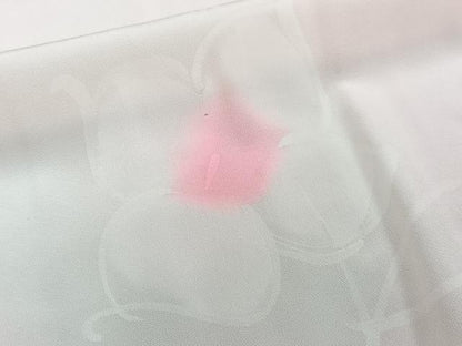 平和屋着物■長襦袢　無双仕立て　花文　暈し染め　正絹　逸品　CABG7104xi