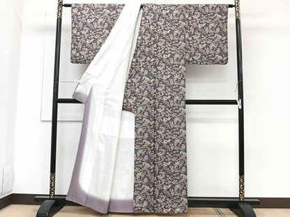 平和屋着物■上質な小紋　松竹梅流水花文　正絹　逸品　CABG7110xi
