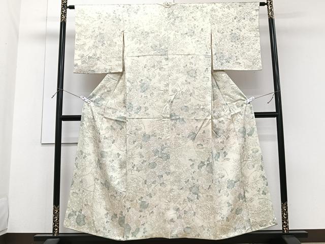 平和屋着物■上質な小紋　菊梅文　正絹　逸品　CABG7114xi