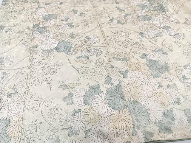 平和屋着物■上質な小紋　菊梅文　正絹　逸品　CABG7114xi