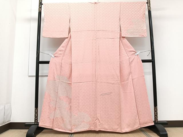 平和屋着物■訪問着　絞り　地紙青海波花地紋　正絹　逸品　CABG7124xi