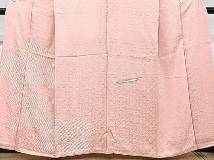 平和屋着物■訪問着　絞り　地紙青海波花地紋　正絹　逸品　CABG7124xi