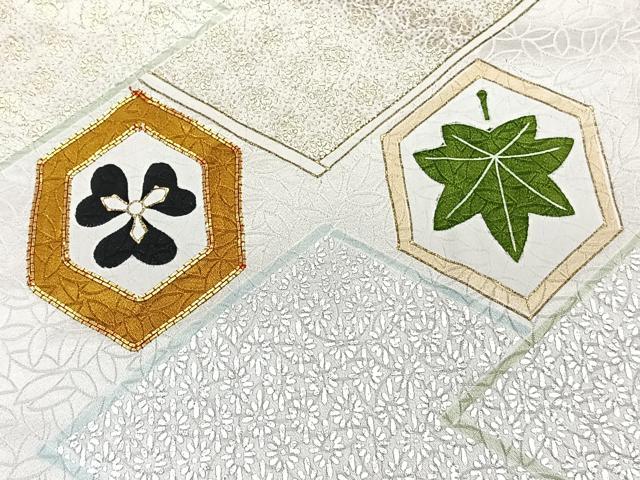 平和屋着物■訪問着　駒刺繍　亀甲花文　金銀彩　正絹　逸品　CABG7125xi