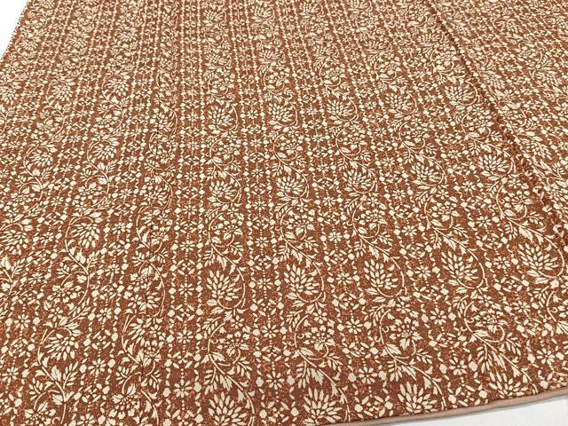 平和屋着物■上質な小紋　更紗花唐草文　正絹　逸品　CABG7127xi