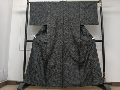 平和屋着物■本場大島紬　花丸文　正絹　逸品　CABG7148xi