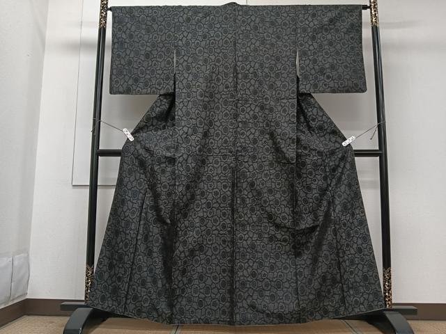 平和屋着物■本場大島紬　花丸文　正絹　逸品　CABG7148xi
