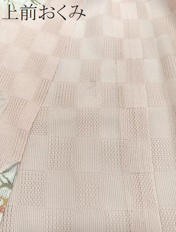 平和屋着物＊夏物　訪問着　市松紋紗　型染め　跳兎　正絹　逸品　CABG7169xi