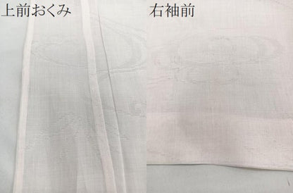 平和屋着物＊夏物　長襦袢　立波紋紗　赤香色　麻　逸品　CABG7177xi