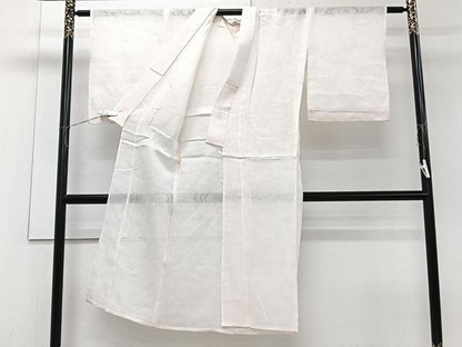 平和屋着物＊夏物　長襦袢　立波紋紗　赤香色　麻　逸品　CABG7177xi