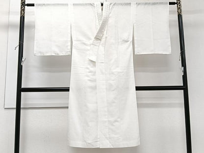 平和屋着物＊夏物　長襦袢　流水草花紋紗　半衿ビーズ　洗える着物　CABG7189xi