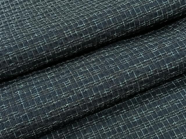 平和屋着物∴夏物　男性　浴衣　紬　格子文　綿　逸品　CABG7191xi