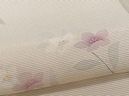 平和屋着物＊夏物　訪問着　絽　友禅　枝花文　正絹　逸品　CABG7193xi