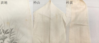 平和屋着物＊夏物　訪問着　絽　手描き　草花文　正絹　逸品　CABG7195xi