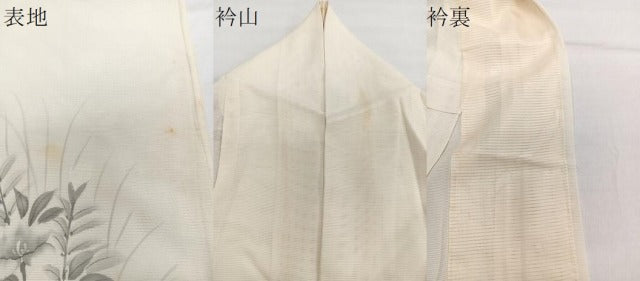 平和屋着物＊夏物　訪問着　絽　手描き　草花文　正絹　逸品　CABG7195xi