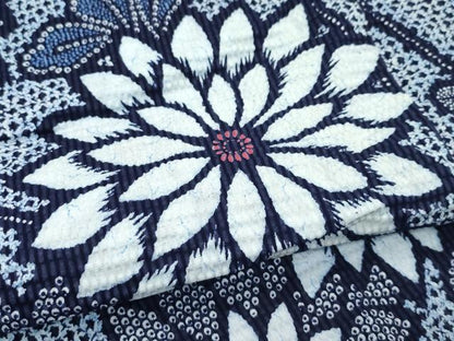 平和屋着物∴夏物　浴衣　菊　綿　逸品　CABG72022rv