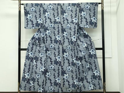 平和屋着物∴夏物　浴衣　楓　綿　逸品　CABG7206rv