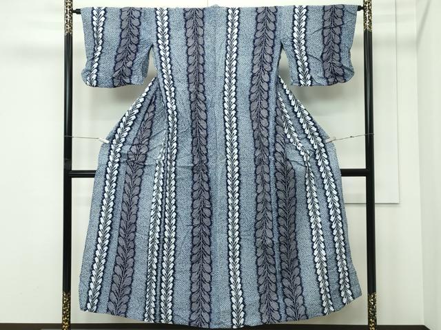 平和屋着物∴夏物　浴衣　草木間道　綿　逸品　CABG7207rv