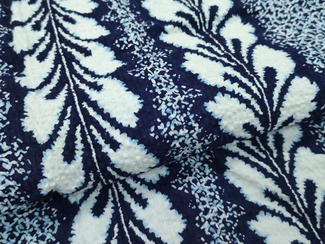 平和屋着物∴夏物　浴衣　草木間道　綿　逸品　CABG7207rv