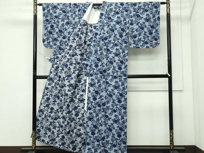 平和屋着物∴夏物　浴衣　菊　綿　逸品　未使用　CABG7211rv